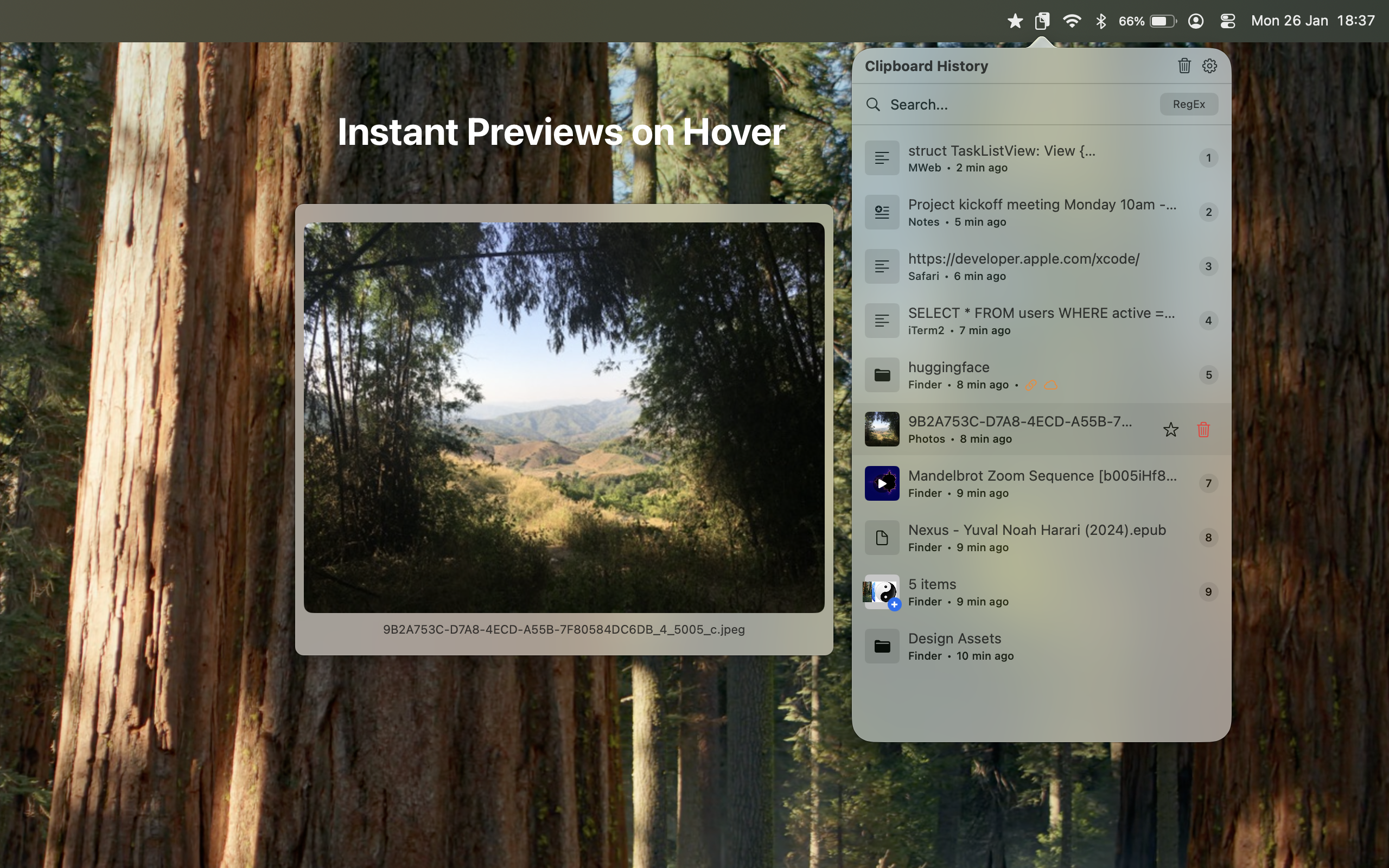 ClipboardMenu screenshot
